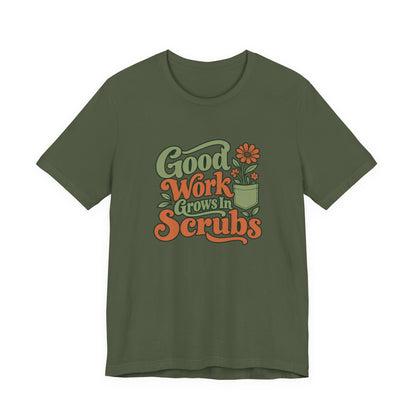 Scrub Life Bloom Retro Tee