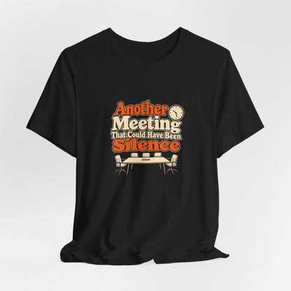 Meeting Silence Retro Office Tee