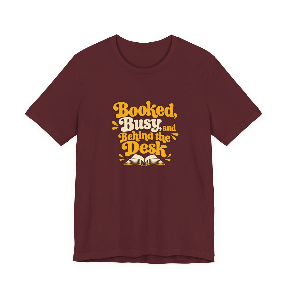 Booked And Busy Librarian Vintage Tee