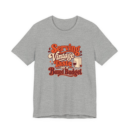 Boxed Budget Wine Tee