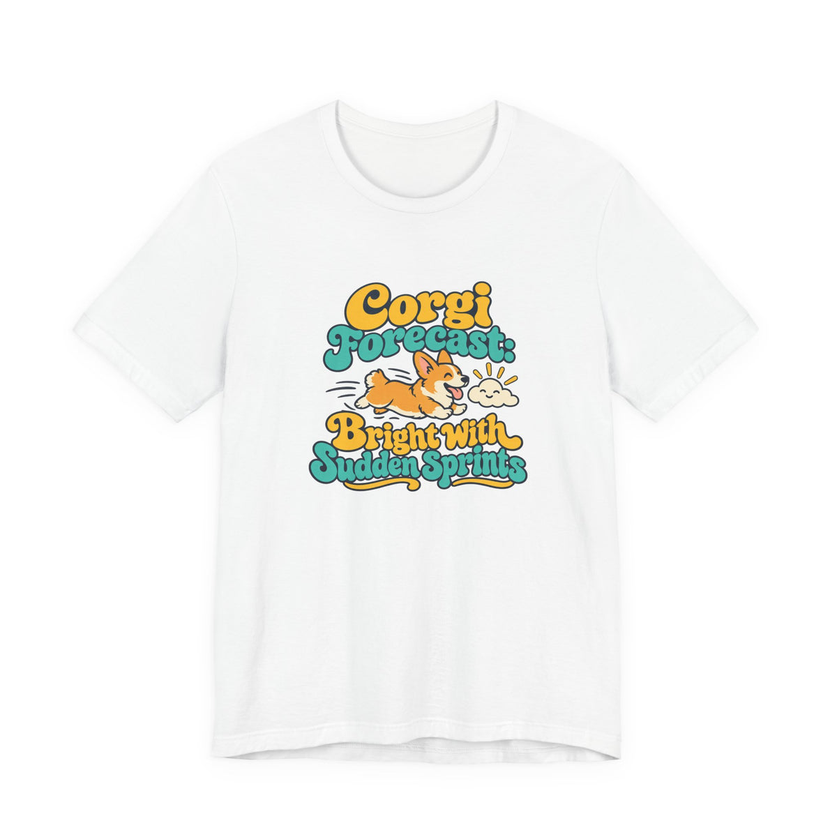 Corgi Forecast Retro Tee