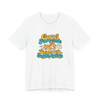 Corgi Forecast Retro Tee