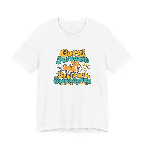 Corgi Forecast Retro Tee