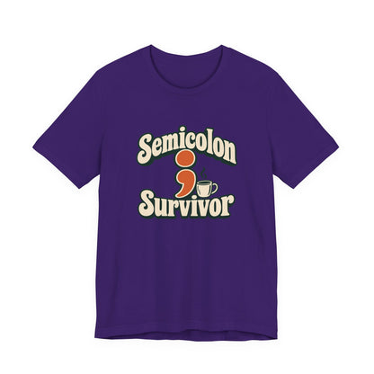 Semicolon Survivor Dev Tee