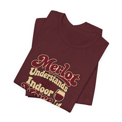 Merlot Indoor Voice Tee