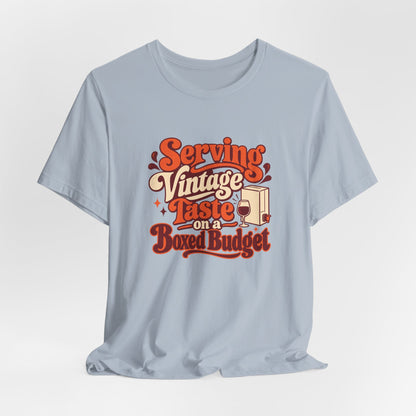 Boxed Budget Wine Tee