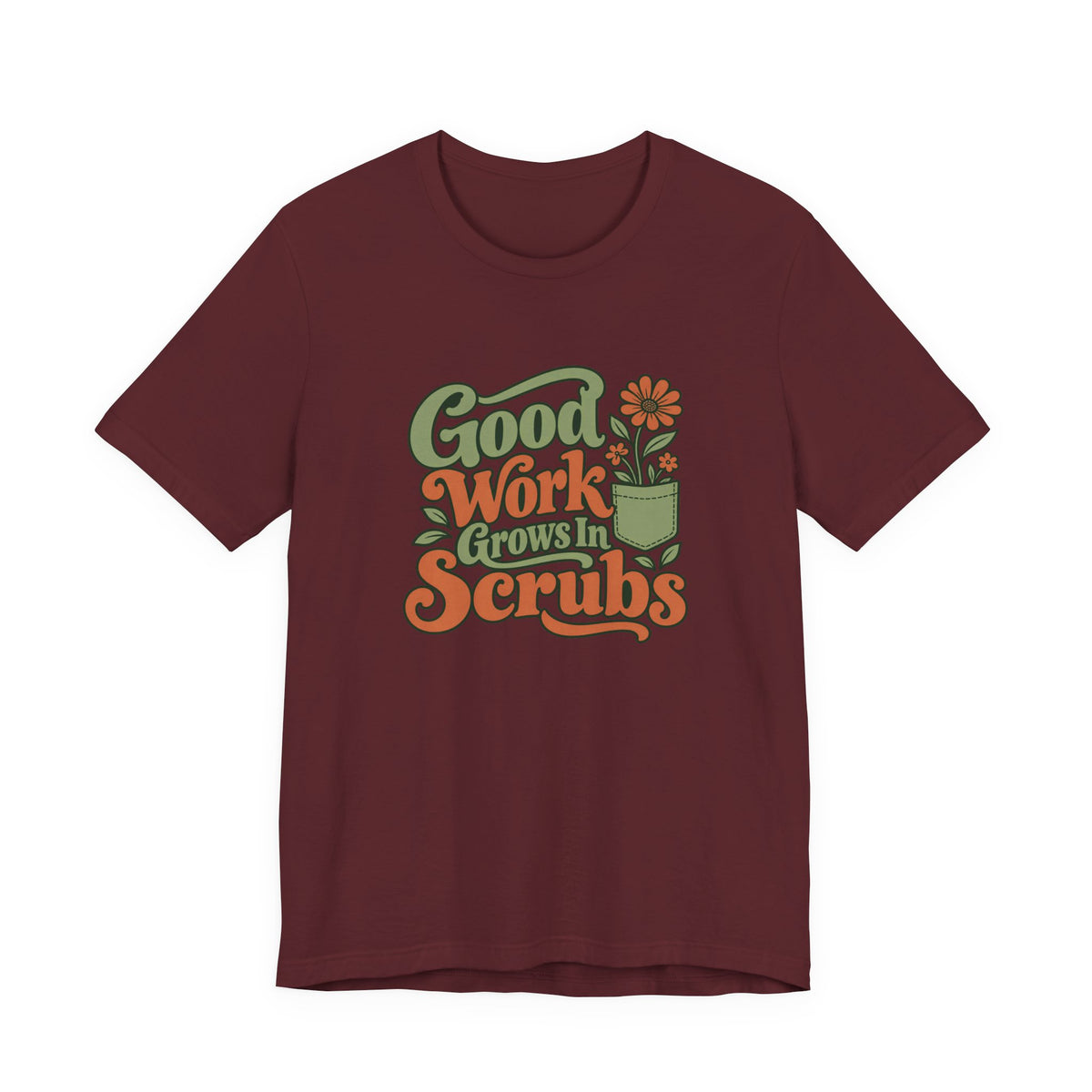Scrub Life Bloom Retro Tee