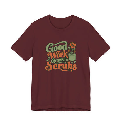 Scrub Life Bloom Retro Tee