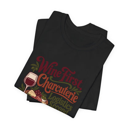 Charcuterie Logistics Wine Shirt