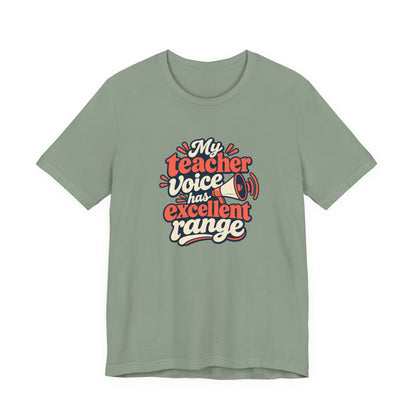 Teacher Voice Range Retro Shirt