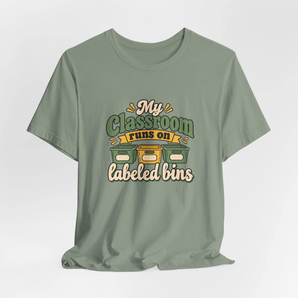 Labeled Bins Classroom Shirt