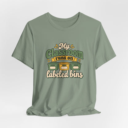 Labeled Bins Classroom Shirt