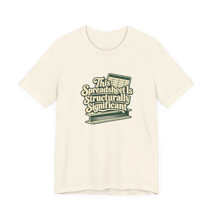 Spreadsheet Structural Support Tee