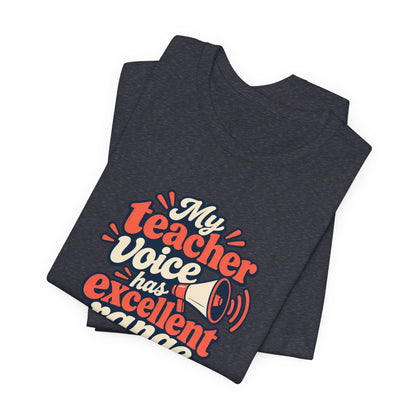 Teacher Voice Range Retro Shirt