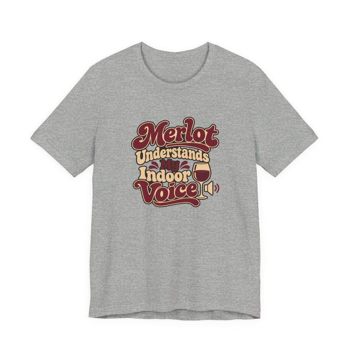 Merlot Indoor Voice Tee