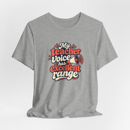 Teacher Voice Range Retro Shirt