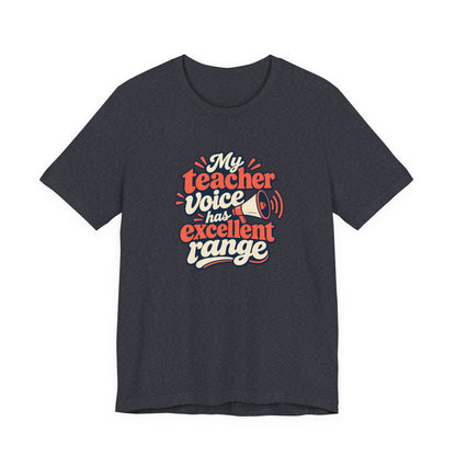 Teacher Voice Range Retro Shirt
