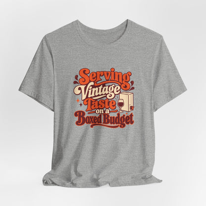Boxed Budget Wine Tee