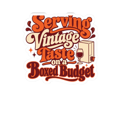Boxed Budget Wine Sticker