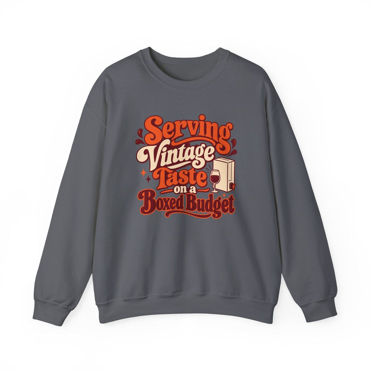 Boxed Budget Wine Sweatshirt