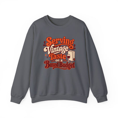 Boxed Budget Wine Sweatshirt