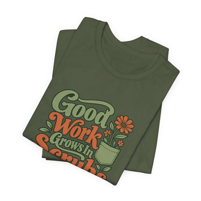 Scrub Life Bloom Retro Tee