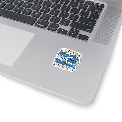Fictional Plans Retro Sticker