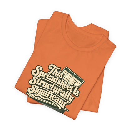 Spreadsheet Structural Support Tee