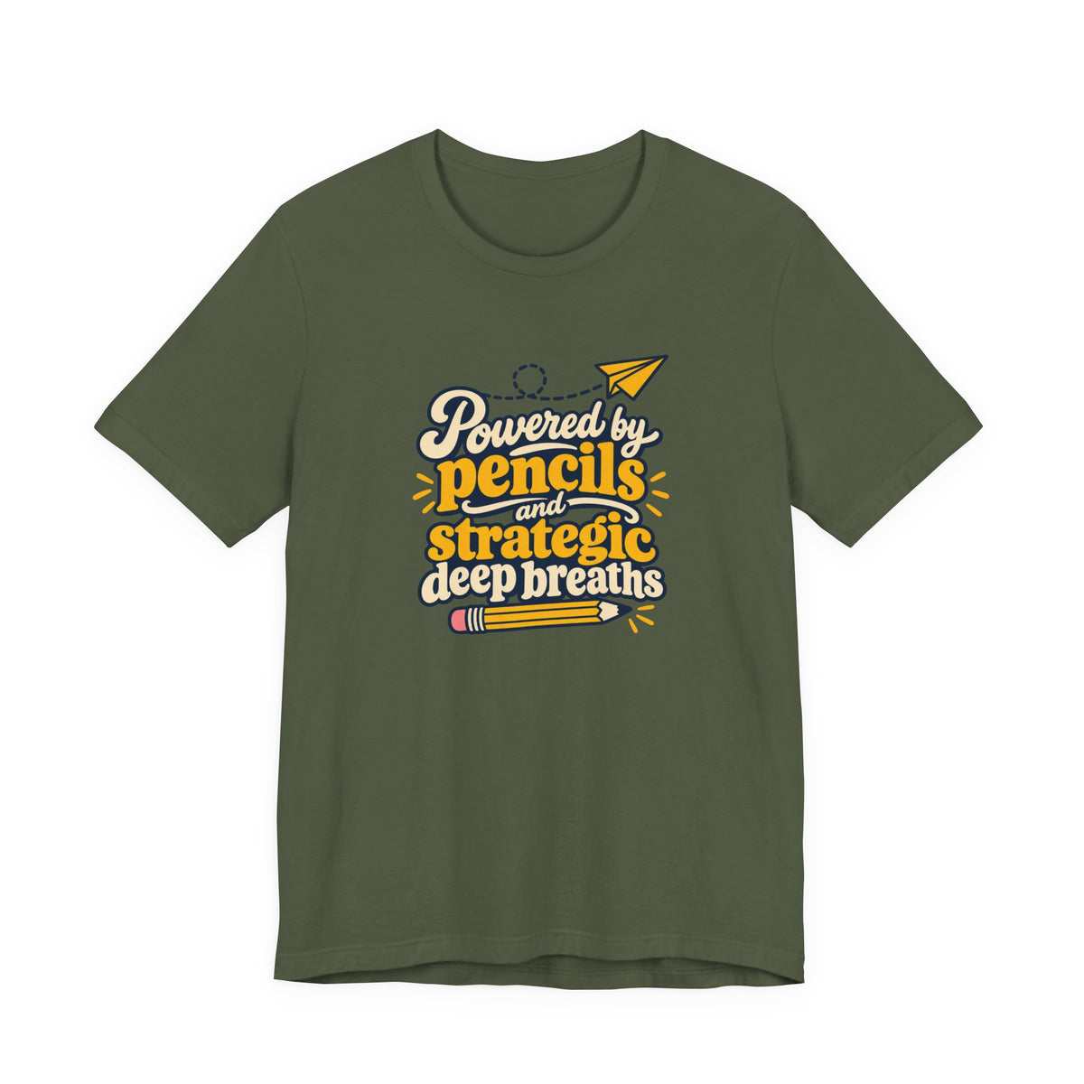 Strategic Deep Breaths Teacher Tee
