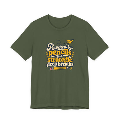 Strategic Deep Breaths Teacher Tee