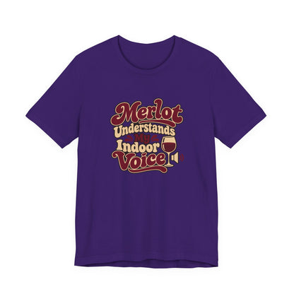 Merlot Indoor Voice Tee