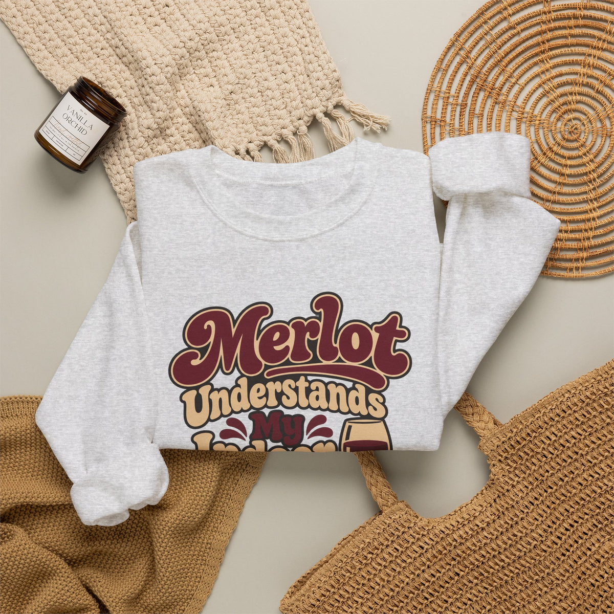 Merlot Indoor Voice Sweatshirt