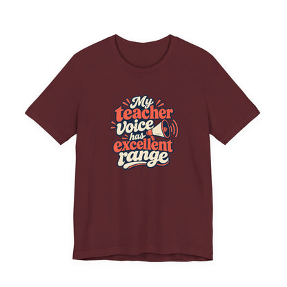 Teacher Voice Range Retro Shirt