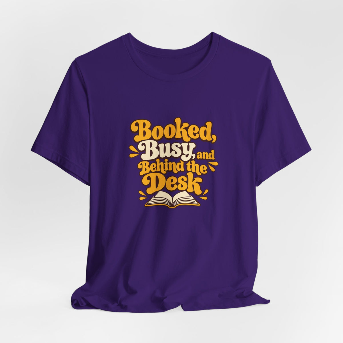 Booked And Busy Librarian Vintage Tee