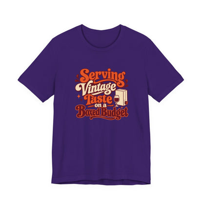 Boxed Budget Wine Tee