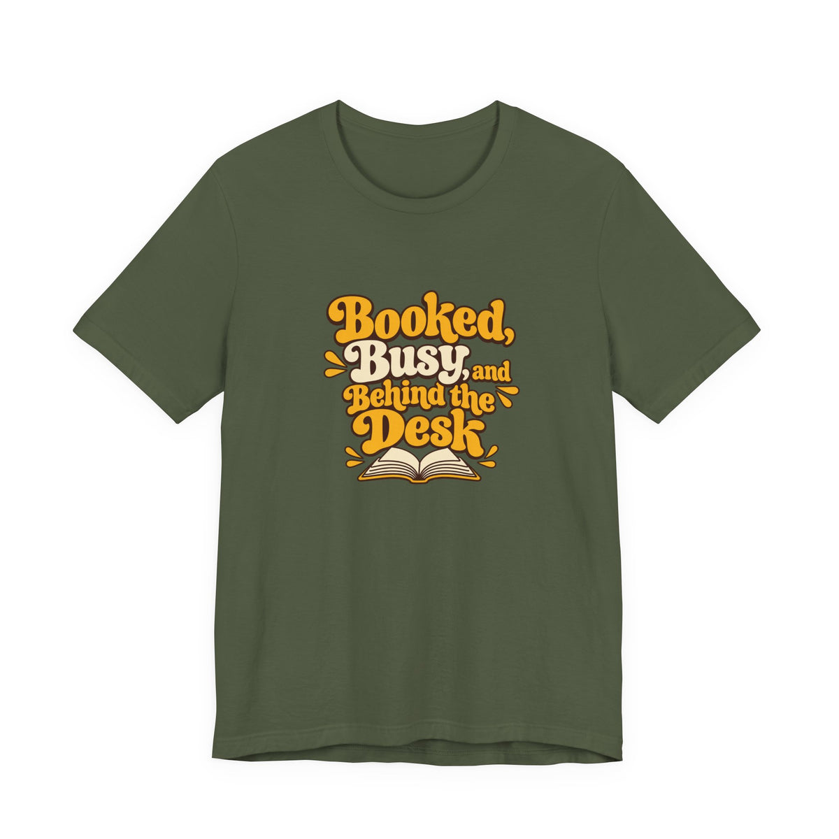 Booked And Busy Librarian Vintage Tee
