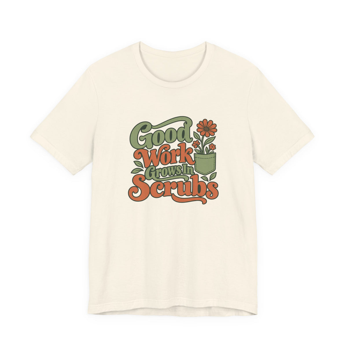 Scrub Life Bloom Retro Tee
