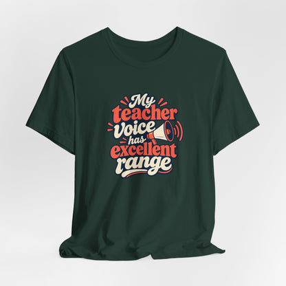 Teacher Voice Range Retro Shirt