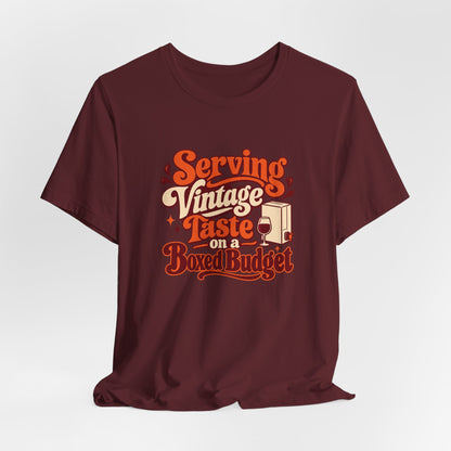 Boxed Budget Wine Tee