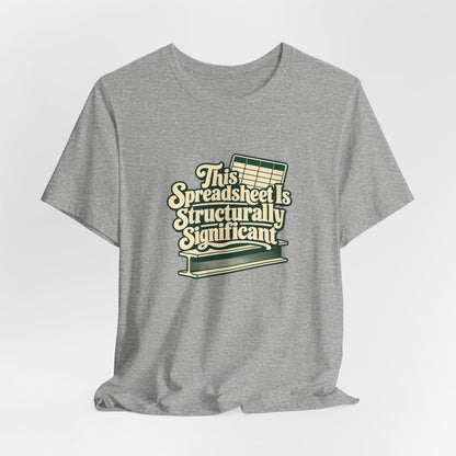 Spreadsheet Structural Support Tee