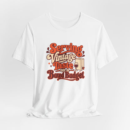 Boxed Budget Wine Tee
