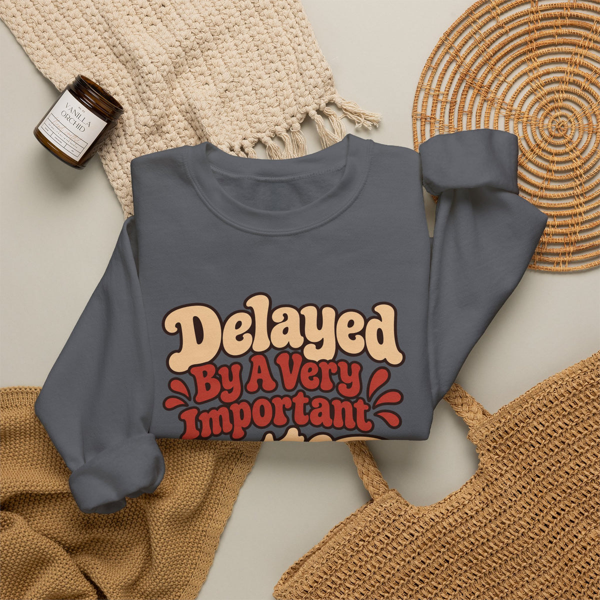 Latte Delay Retro Sweatshirt