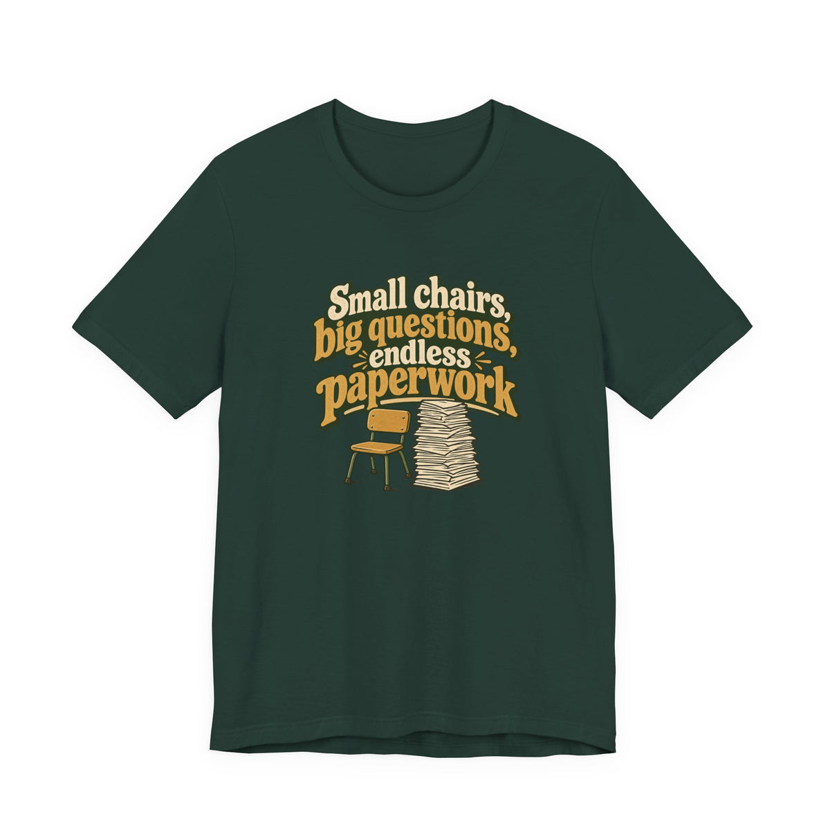 Small Chairs Big Questions Tee