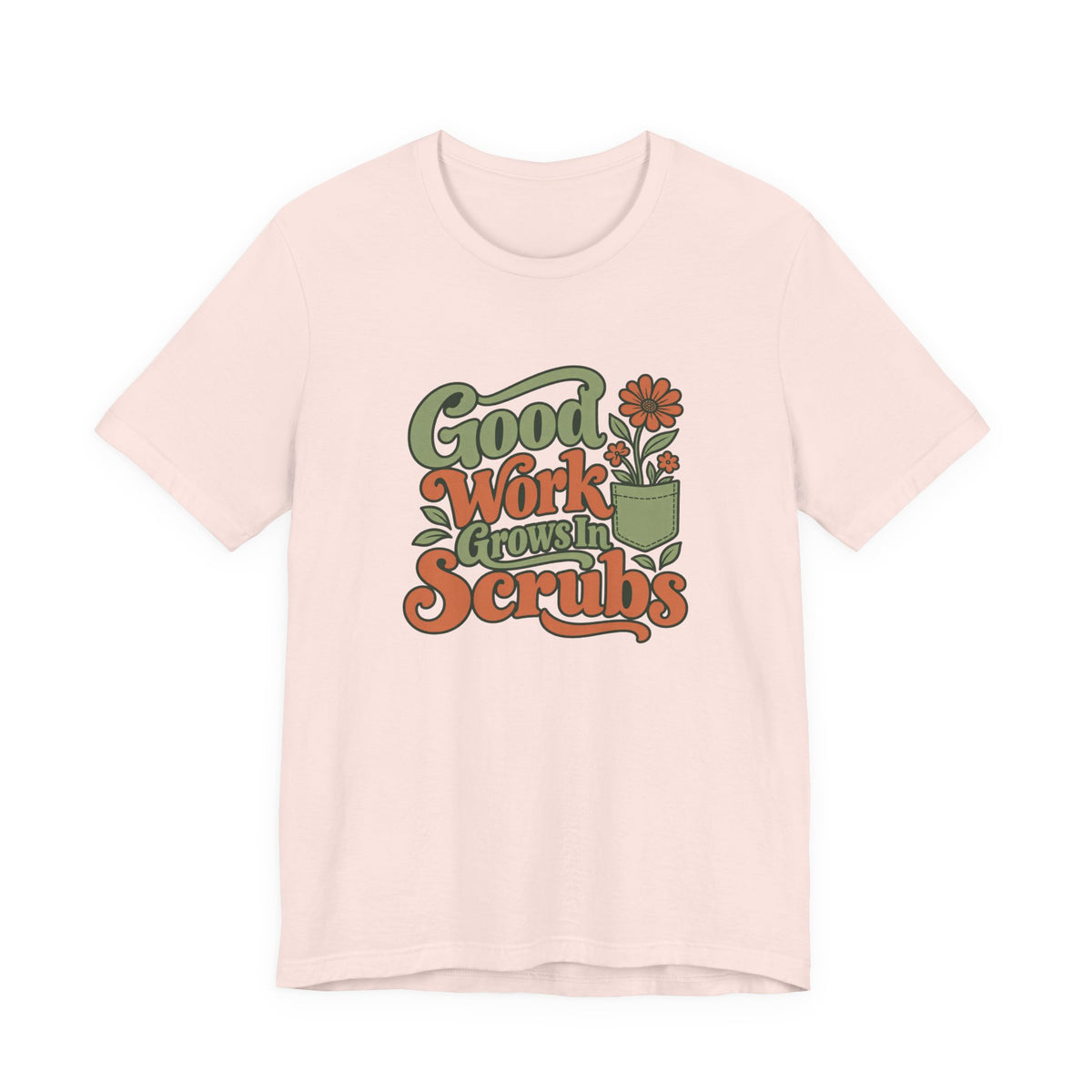 Scrub Life Bloom Retro Tee