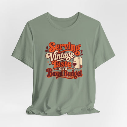 Boxed Budget Wine Tee