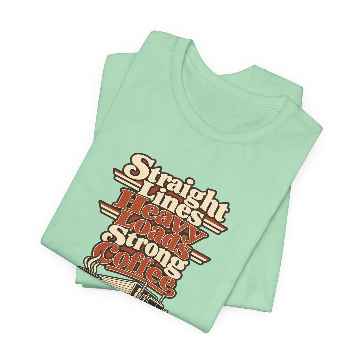 Trailer Lines Trucker Retro Tee