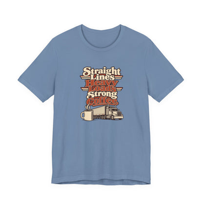 Trailer Lines Trucker Retro Tee