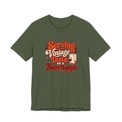 Boxed Budget Wine Tee