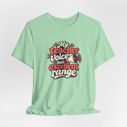 Teacher Voice Range Retro Shirt