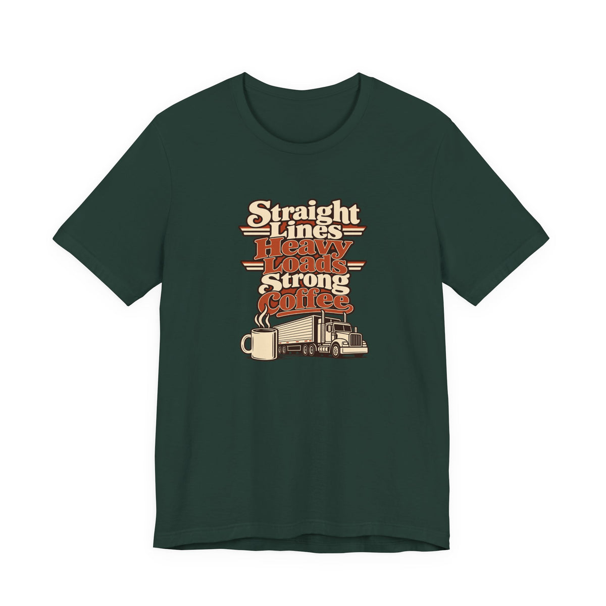 Trailer Lines Trucker Retro Tee